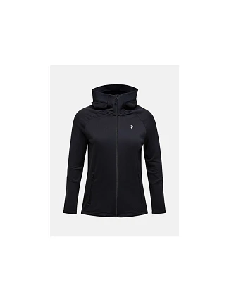 Mikina PEAK PERFORMANCE W Rider Essentials Zip Hood, čierna Mikina PEAK PERFORMANCE W Rider Essentials Zip Hood, čierna