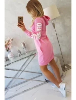 Off White svetlo ružové šaty