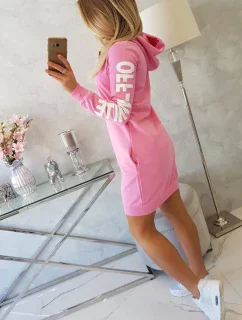 Off White svetlo ružové šaty