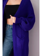 Sveter dlhý sveter fialový