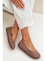 Dámske balerínky Barefoot Taupe Hollin Dámske balerínky Barefoot Taupe Hollin