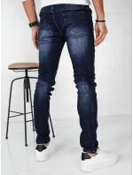 Pánske tmavomodré džínsové nohavice FashionStreet UX4148