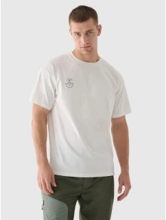 Oversize jednofarebné unisex tričko 4F 4FRAW24TTSHU2672-12S