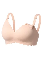 MOMCOZY YN46 bezšvová dojčiaca podprsenka Floral Support, telová farba, veľkosť S MOMCOZY YN46 bezšvová dojčiaca podprsenka Floral Support, telová farba, veľkosť S