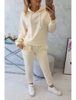 Tepláková súprava s kapucňou ecru Tepláková súprava s kapucňou ecru