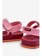 Dziecięce Sandałki Na Rzep Pachnące ZAXY LL385001 Różowe