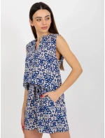 Dámska blúzka D73771R11115A tmavo modrá - FPrice