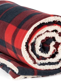 K-up KP 431 Fleecová deka Sherpa 20.0431 red/navy