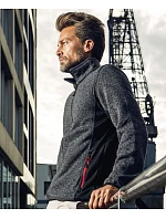 Promodoro 7700 Pánska pracovná pletená fleecová bunda 40.7700 heather graphite Promodoro 7700 Pánska pracovná pletená fleecová bunda 40.7700 heather graphite
