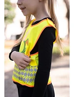 Korntex FUN Detská bezpečnostná vesta 76.FUNY hi vis yellow/lion Korntex FUN Detská bezpečnostná vesta 76.FUNY hi vis yellow/lion