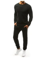 FashionStreet čierna pánska tepláková súprava AX0377 FashionStreet čierna pánska tepláková súprava AX0377