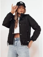 Dámska prechodná prešívaná bunda ZERNI black FashionStreet TY4175
