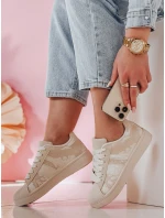 Dámske tenisky na platforme LUCIOS beige FashionStreet ZY0863