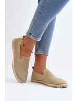 Wsuwane Damskie Espadryle Beżowe Harmonie