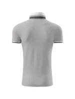 Polokošeľa Collar Up strieborná šedá