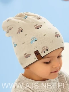 AJS 50-076 obojstranná detská čiapka