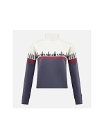 Dámsky sveter ROSSIGNOL W PATTERNED TN SWEATER, modrý Dámsky sveter ROSSIGNOL W PATTERNED TN SWEATER, modrý