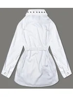 Dámska biela džínsová bunda Oversize (M6959)