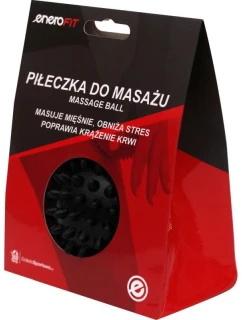 MASÁŽNA LOPTIČKA 7CM ČIERNA TVRDÁ ENERO FIT