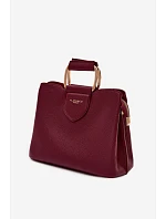 Malá kufříková kabelka z eko kůže bordó Lorielle