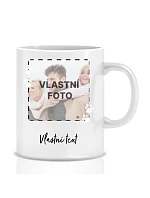 Personalizovaný klasický biely keramický hrnček s objemom 300 ml s fotografiou domáceho maznáčika a textom Personalizovaný klasický biely keramický hrnček s objemom 300 ml s fotografiou domáceho maznáčika a textom