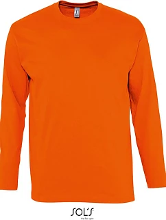 SOL'S Monarch Tričko s dlhým rukávom 25.1420 oranžové
