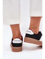 Zamszowe Sneakersy Damskie Daniel Lopez Just Dare SS2D4021 Czarne