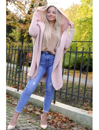 Paislee kardigán Dirty pink - Merribel