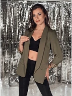 Dámska olivová bunda LEKONIK v jednej veľkosti FashionStreet PY0113
