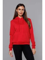 Červená dámska tepláková mikina (W02-59)