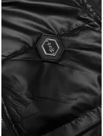 Krátke čierne dámske tielko s okrúhlym výstrihom S'West (B8178-1) Krátke čierne dámske tielko s okrúhlym výstrihom S'West (B8178-1)