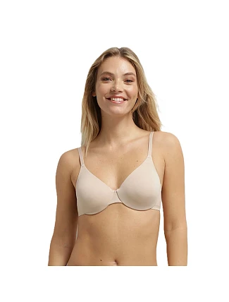 Dámska podprsenka s kosticami DIM INVISIBLE UNDERWIRE FULL CUP BRA - DIM - nude