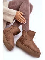 Wegańskie Śniegowce Na Platformie D.Franklin DFSH371004 Ciemnobeżowe