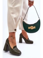 Dámske lodičky na podpätku M046 / 185349 Black - Sweet Shoes Dámske lodičky na podpätku M046 / 185349 Black - Sweet Shoes