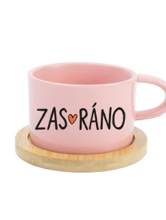 ZAS_RÁNO - ružový pohár na makrónky 200 ml