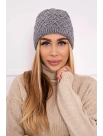 K204 tmavo šedá fleecová šiltovka