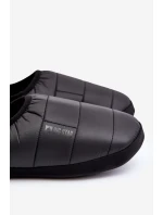Męskie Wsuwane Ocieplane Kapcie Czarne Big Star KK174363