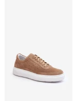 Pánska semišová športová obuv Zazoo 1544 beige Pánska semišová športová obuv Zazoo 1544 beige