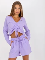 Blúzka D70031F11106A3 svetlo fialová