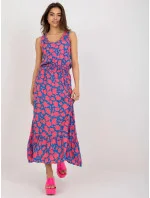 Dámske šaty D73771R30391A ružová a modrá - FPrice