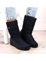 Dámske vysoké snehové topánky W EVE436B navy blue - Novinky
