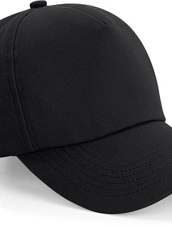 Beechfield B 25 5-panelová čiapka „Authentic“ 53.0025 čierna