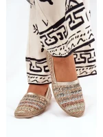 Elegantné kožené espadrilky s úpletom Multicolor Zazoo 10178 Elegantné kožené espadrilky s úpletom Multicolor Zazoo 10178