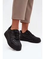 Sneakersy Damskie Na Platformie Big Star SS274589 HI-POLY SYSTEM Czarne