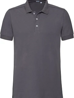 Russell Athletic 566M Pánske elastické polo tričko z piké 10.566M convoy grey