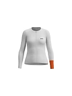 Cyklistické tričko POC W's Cadence L/S Jersey, biele