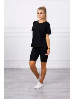 Súprava top+legíny čierna