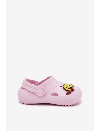 Klapki Dziecięce Piankowe Z Przypinką LEMIGOSE 880 Różowe