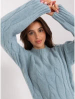 Jumper AT SW 0146.10P tmavá mentolová