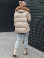 NORDKOLL dámska zimná prešívaná bunda s kapucňou svetlo béžová FashionStreet TY4710